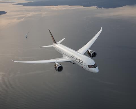 An Air Canada Boeing 787-9