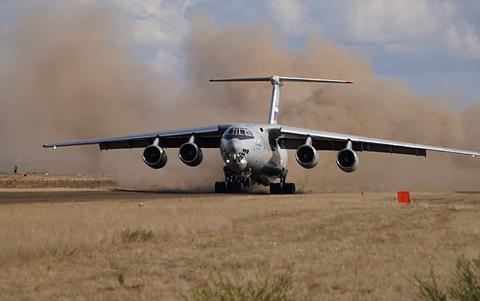 Il-76MD-90A dirt strip