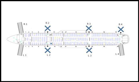 Evacuation exits A350-c-JTSB