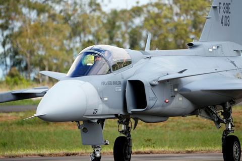 Brazilian air force F-39E Gripen