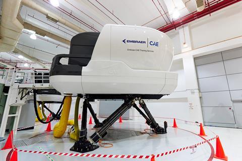 Embraer and CAE E195 E2 Simulator in Singapore