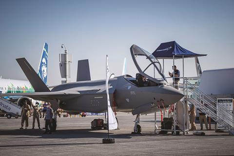 F-35 replica Dubai air show