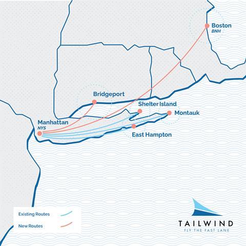 Tailwind route map October 2021