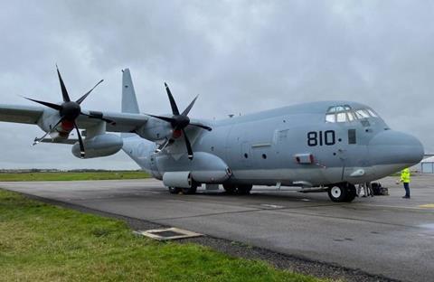 USMC KC-130J 810 UK arrival