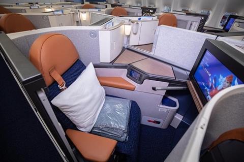 Aeroflot business class 777