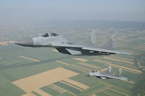 Serbian air force MiG-29s