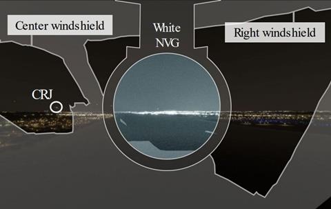NTSB rendering of UH-60L cockpit before PSA Airlines Potomac River crash