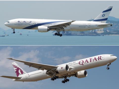 El Al Qatar Airways 777