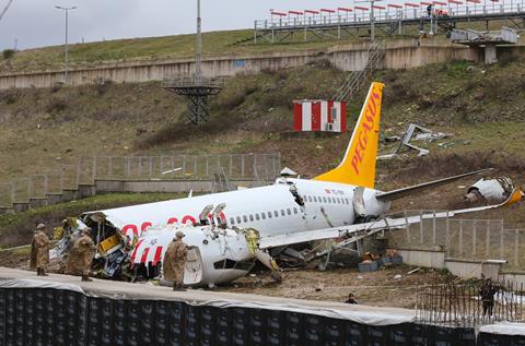 Pegasus 737 crash Istanbul
