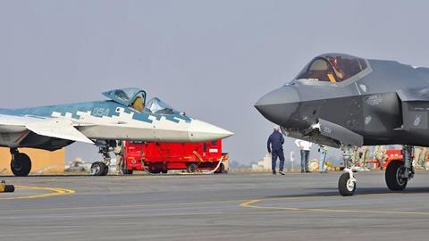 F-35, Su-57 at Aero India