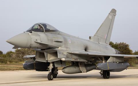 RAF Typhoon with Storm Shadows