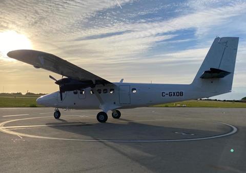 DHC-6 rebuild sun-c-Aurigny