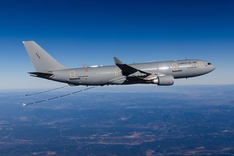 A330 MRTT Spanish Air Force in flight 01_SP_MIA_AM_202411128_MRTT_EUROFIGHTER_REFUELLING-3627