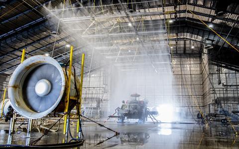 HH-60W rain and wind testing