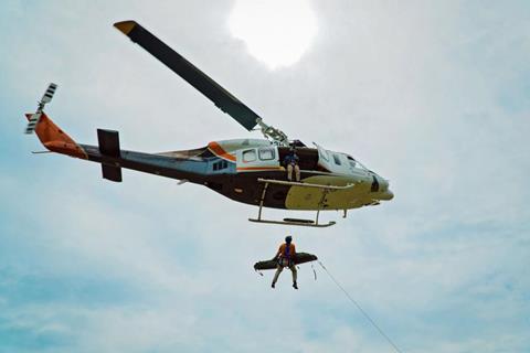 Erickson Bell medevac helicopter