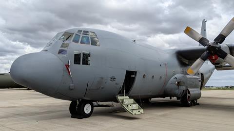 South African C-130B in UK