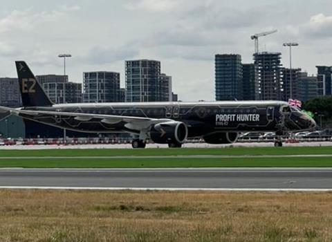 E195-E2 at LCY-c-Embraer