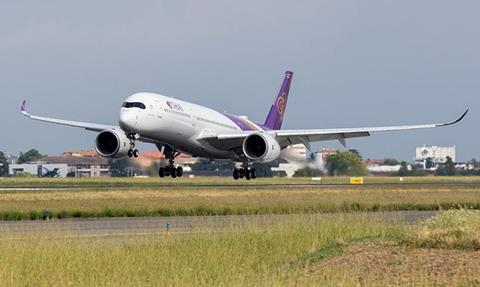 Thai A350 flight