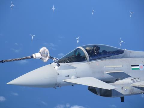 RAF Typhoon refuelling