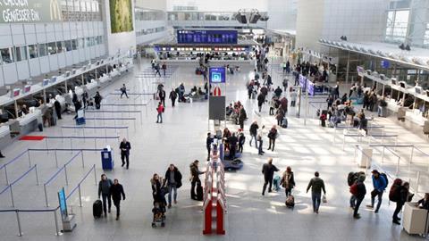 Frankfurt terminal passengers