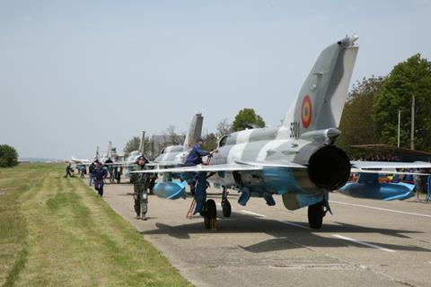 Romania MiG-21 three-c-Romanian defence ministry