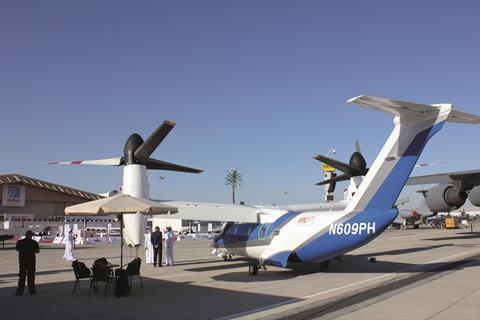 AW609 at 2021 Dubai air show