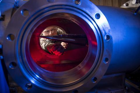 Hypersonic wind tunnel at the US Air Force Academy