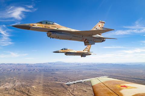 Top Aces F-16s over Arizona (Photo James DeBoer)