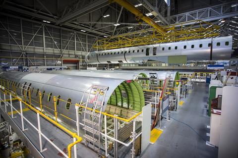 CRJ fuselage manufacture