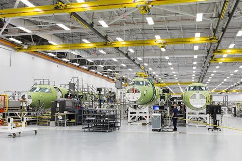 Gulfstream Savannah assembly line