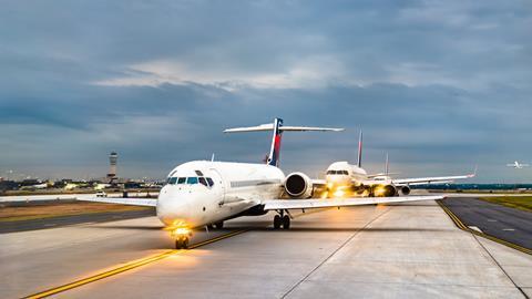 Delta Air Lines take-off Atlanta