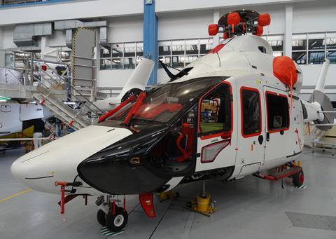 H160 assembly line