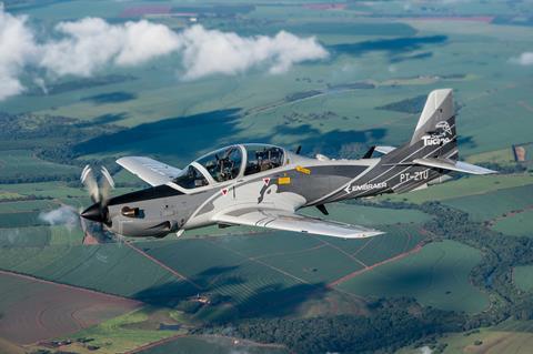 Super Tucano demonstrator