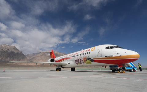 Comac ARJ21 high-altitude