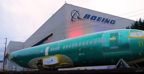 737 fuselage arrives at Boeing Renton for first USAF E-7A c Boeing