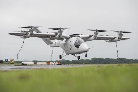 First tethered flight new VX4 nose-c-Vertical Aerospace