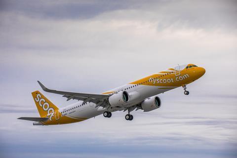 A321neo aircraft (in-air) Scoot