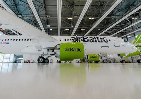 YL-ABG Air Baltic A220-c-Air Baltic