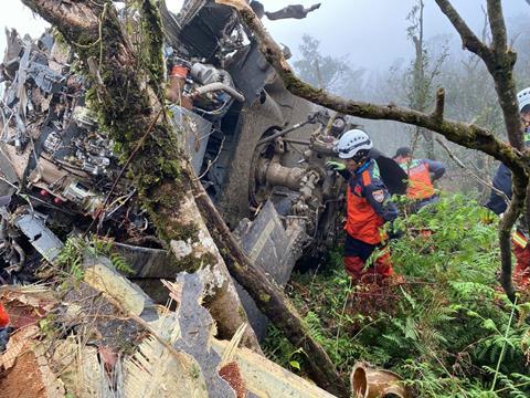 Taiwan UH-60M crash site