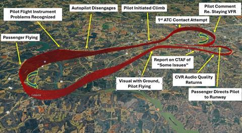 Statesville flightpath-c-NTSB