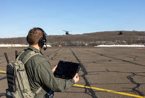 UH-60Mx Black Hawk control tablet c US Army
