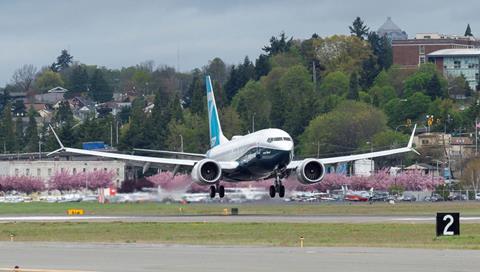 Boeing 737 Max test flight