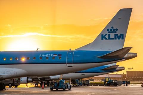 KLM Cityhopper Embaer E190 regional jets