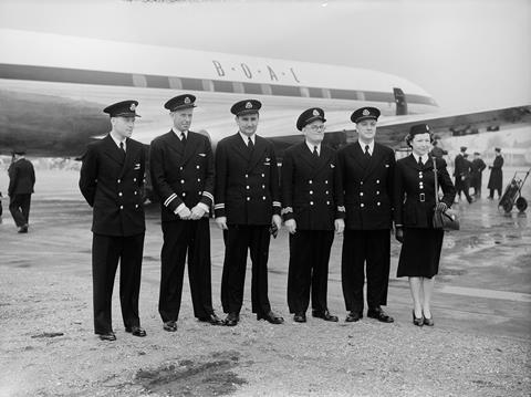 Comet first passenger flight crew