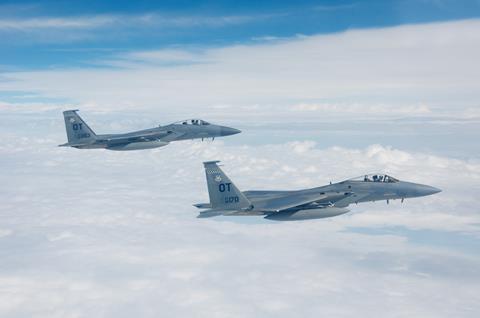 US Air Force F-15C fighters c USAF