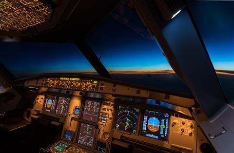 Airliner cockpit