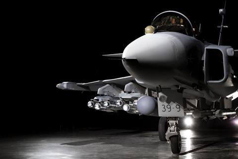 Gripen E with Spear missiles