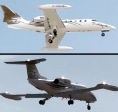 Learjet accident video capture-c-NTSB