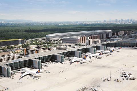 lufthansa aircraft at Frankfurt