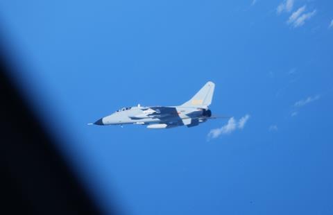JH-7 near YS-11EB